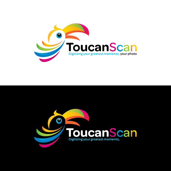 Photography logo with the title 'Help ToucanScan with a new logo'