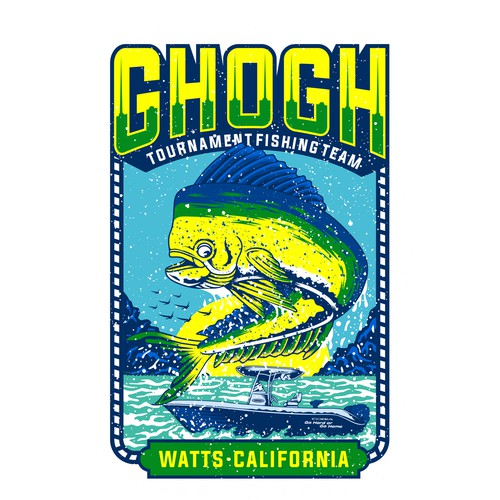 Fishing t-shirt with the title 'Ghogh tournament fishing'