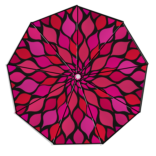 Umbrella design with the title 'Rain rain go away!'