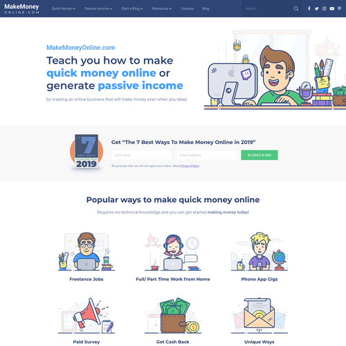 Finance website with the title 'MMO Online Blog'