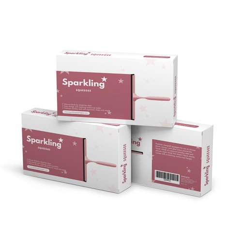 Packet packaging with the title 'Design Packaging for a Premium Squeegee'