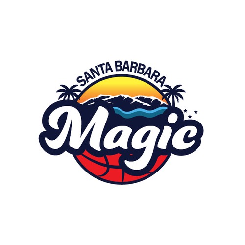 Beach brand with the title 'Logo concept for youth basketball club program'
