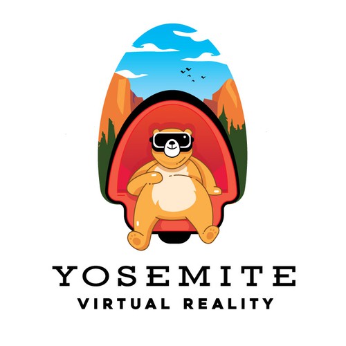 VR logo with the title 'Illustration for Yosemite VR'