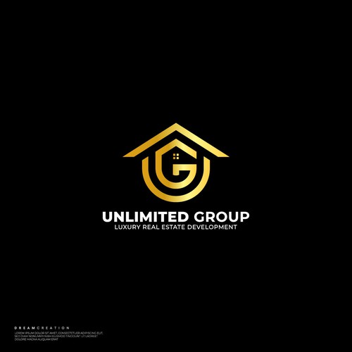 Combination brand with the title 'U+G+home Logo Concept'