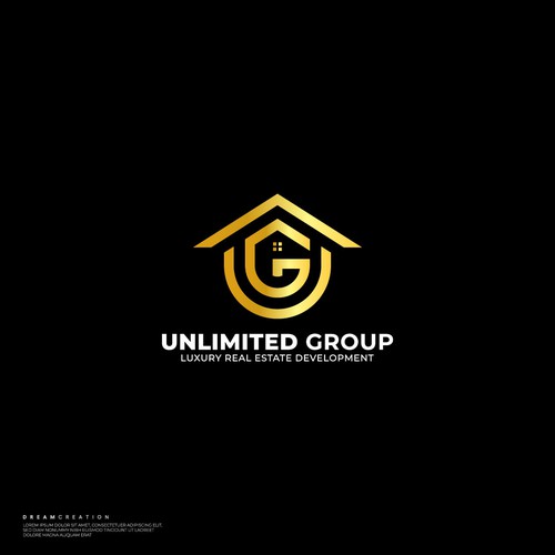 G brand with the title 'U+G+home Logo Concept'