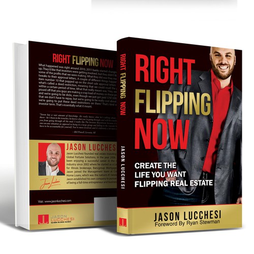 Inspirational book cover with the title 'Right Flipping Now'