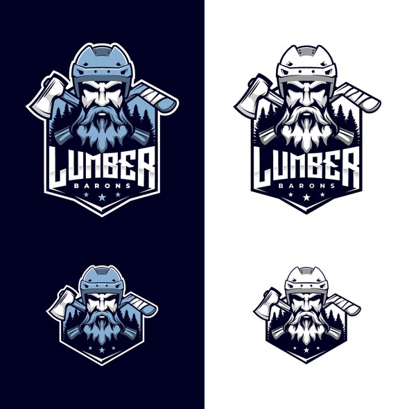 Lumberjack logo with the title 'Lumber Barons'