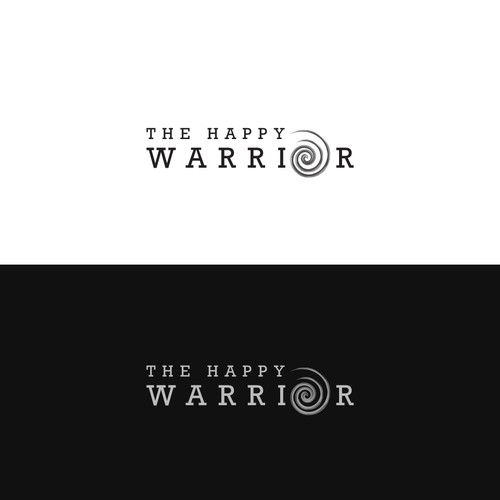 Philosophy design with the title 'The Happy Warrior'