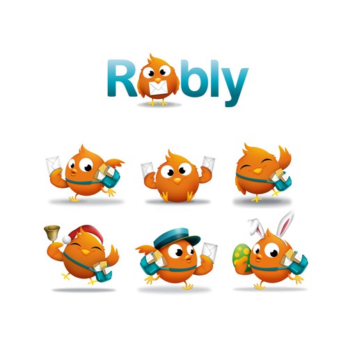 Log logo with the title 'Help Robly with a fun new logo'