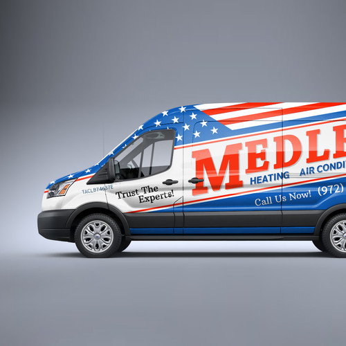 Heating design with the title 'Van Wrap Design'