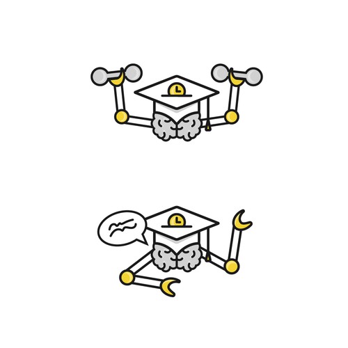Robotics design with the title 'Schoolbanking'