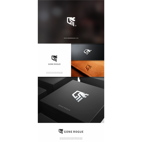 Lion head logo with the title 'Typography and lion head concept'