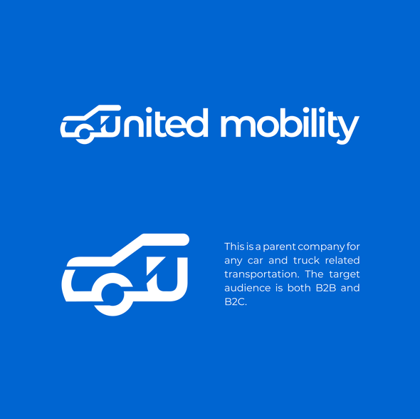 Mobility logo with the title 'United Mobility Logo | Automotive | Company | Car | Monogram | Line | Art | Technology'