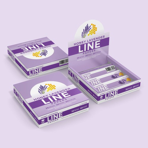 Honeycomb design with the title 'Line Pappers'