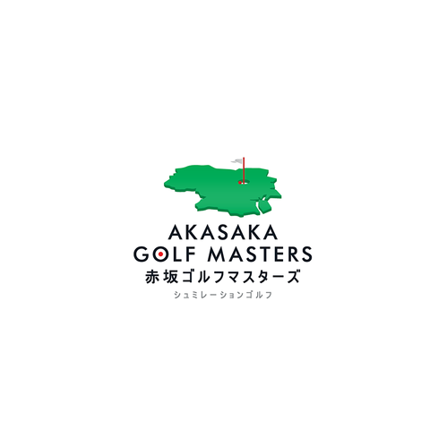 Perspective design with the title 'Akasaka Golf Masters'