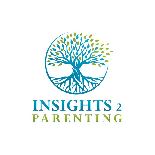 People design with the title 'Creative Tree Parenting Logo'