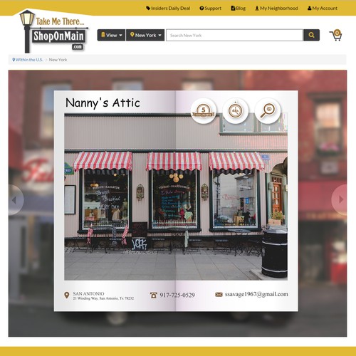 Slider design with the title 'Slider design'