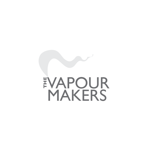 Single-color logo with the title 'Create a clever design for a new eCigarette company'