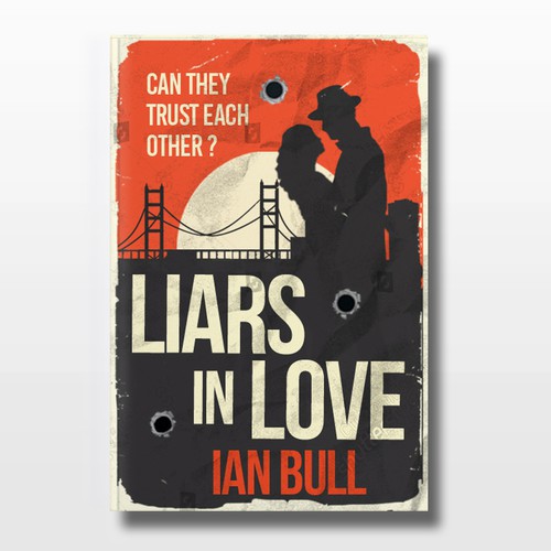 Retro book cover with the title 'Liars In Love'