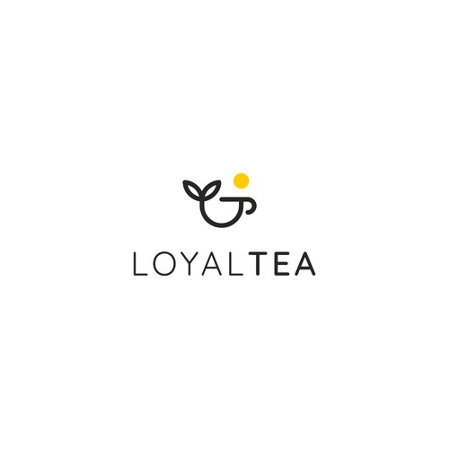 Beverage logo with the title 'Loyaltea - Logo Design'