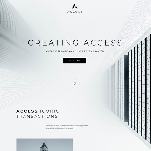 Real estate website with the title 'Fintech Real-Estate Investment company'