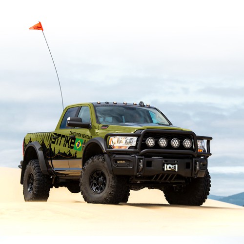 Off-road design with the title 'Off-Road Truck Wrap design'