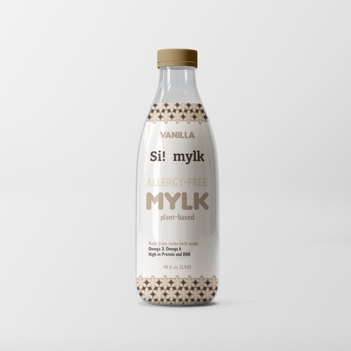 Milk packaging with the title 'Plant-based Milk'