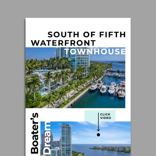 Newsletter design with the title 'Clean And Modern Email Design for Real Estate Company'