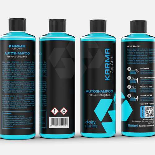 Label with the title 'LABEL & 3D RENDER'