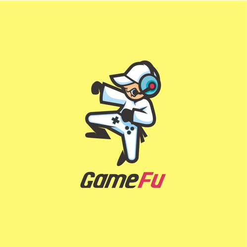 Gamer design with the title 'Gamifying how martial arts is taught, professional yet not corporate feel, accessible to gamers'