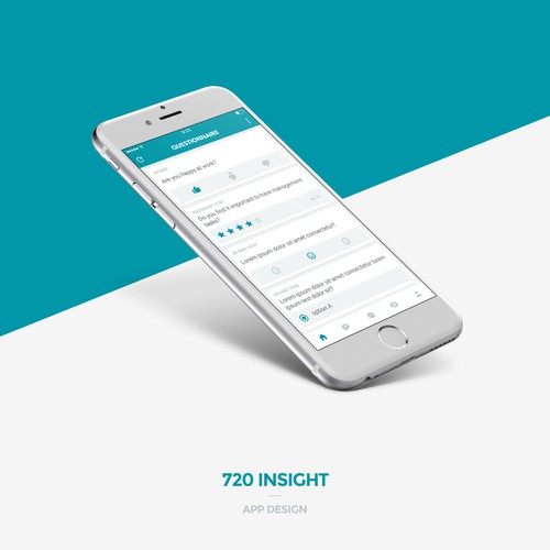 HR design with the title 'Design Concept for HR App'