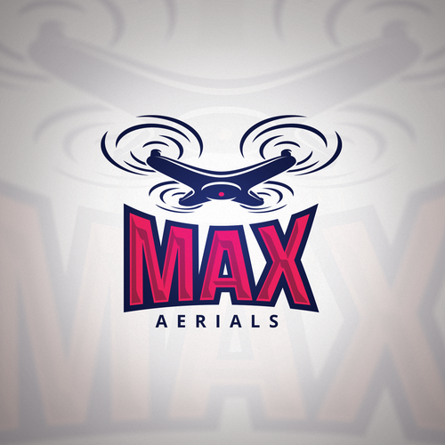 Fly logo with the title 'Drone logo'