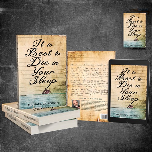 Memoir book cover with the title 'It is Best to Die in Your Sleep'