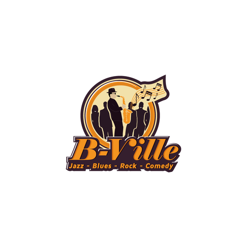 Blues design with the title 'Logo for jazz/blues Nightclub'