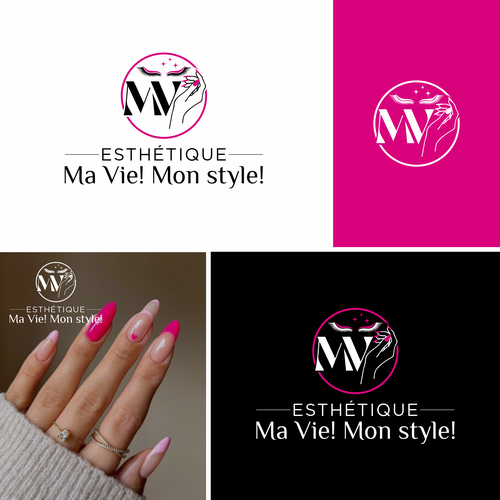 Eyelash design with the title 'Logo design for Ma Vie ! Mon style !'