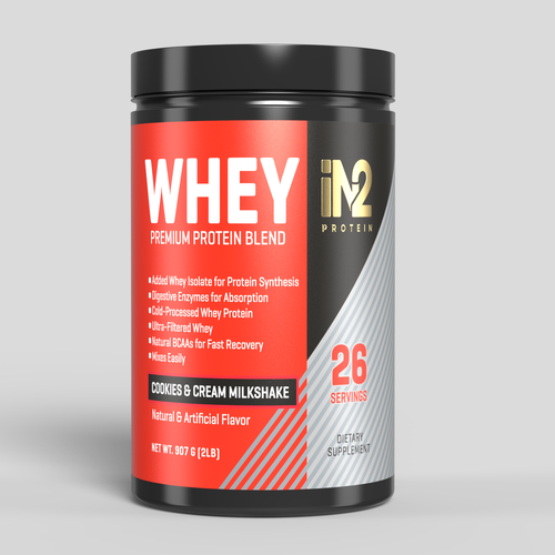 Packaging with the title 'LABEL AND 3D RENDER'