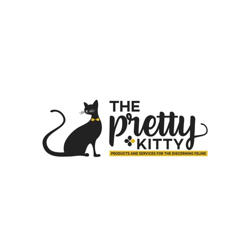 Product logo with the title 'The Pretty Kitty '
