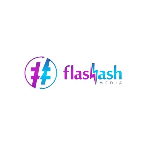 Hashtag design with the title 'Flash hash'