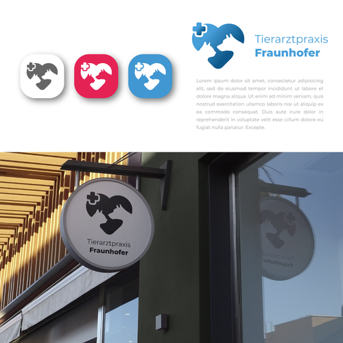 Healthy brand with the title 'Pet Clinic Logo'