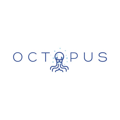 Octopus logo with the title 'Minimal Octopus Logo'