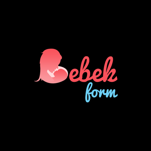 Pregnancy logo with the title 'Logo concept for Baby and Maternity E-store'