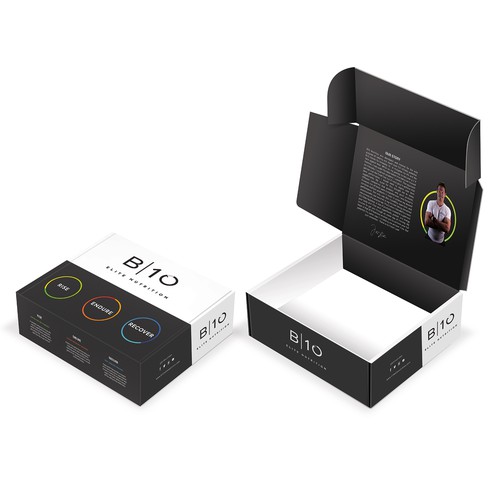 Fitness packaging with the title 'B10'