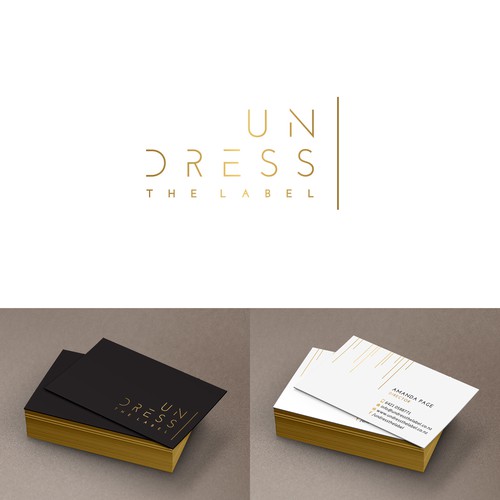 Fashion design with the title 'Undress the label'
