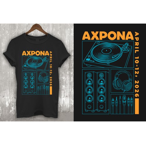 T-shirt with the title 'AXPONA 2026'