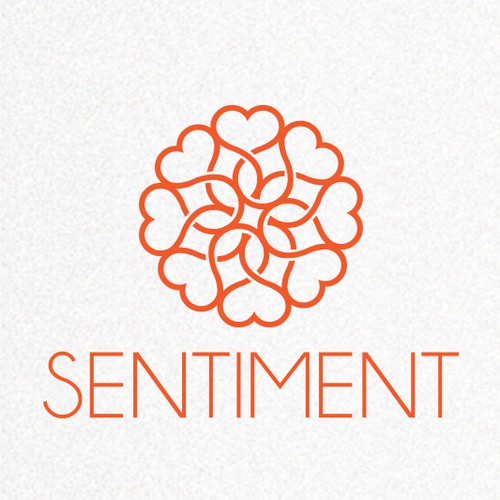 Floral design with the title 'Attractive and elegant logo is wanted for Sentiment Flowers'