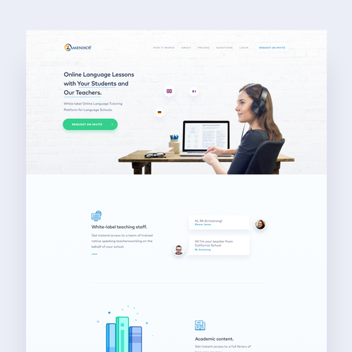 Sketch website with the title 'Educational Service '