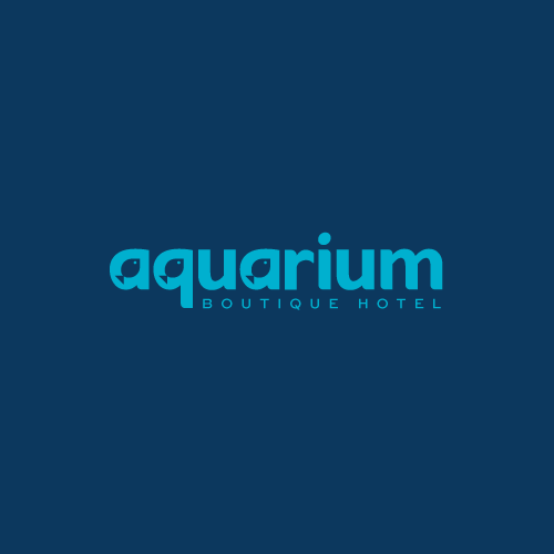 Icon brand with the title 'Aquarium Boutique Hotel Logo'