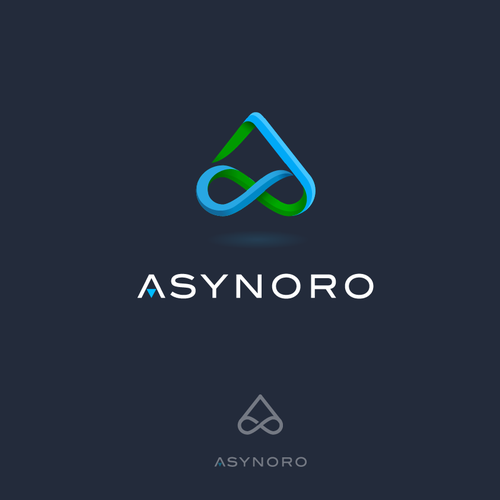 Vector design with the title 'Asynoro logo'