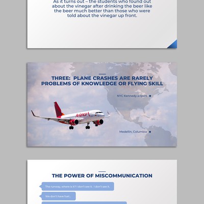 PowerPoint deck on leadership talk
