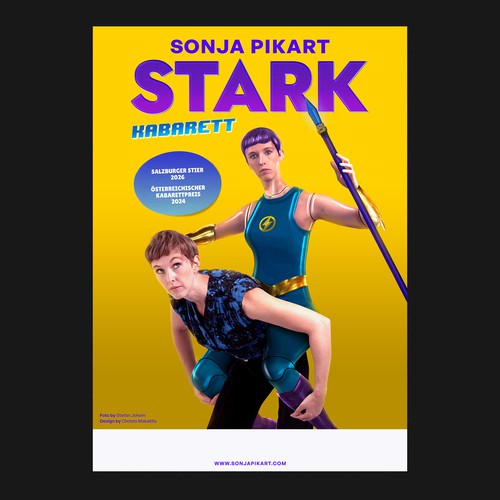 Doll design with the title 'Poster for Comedy Show'